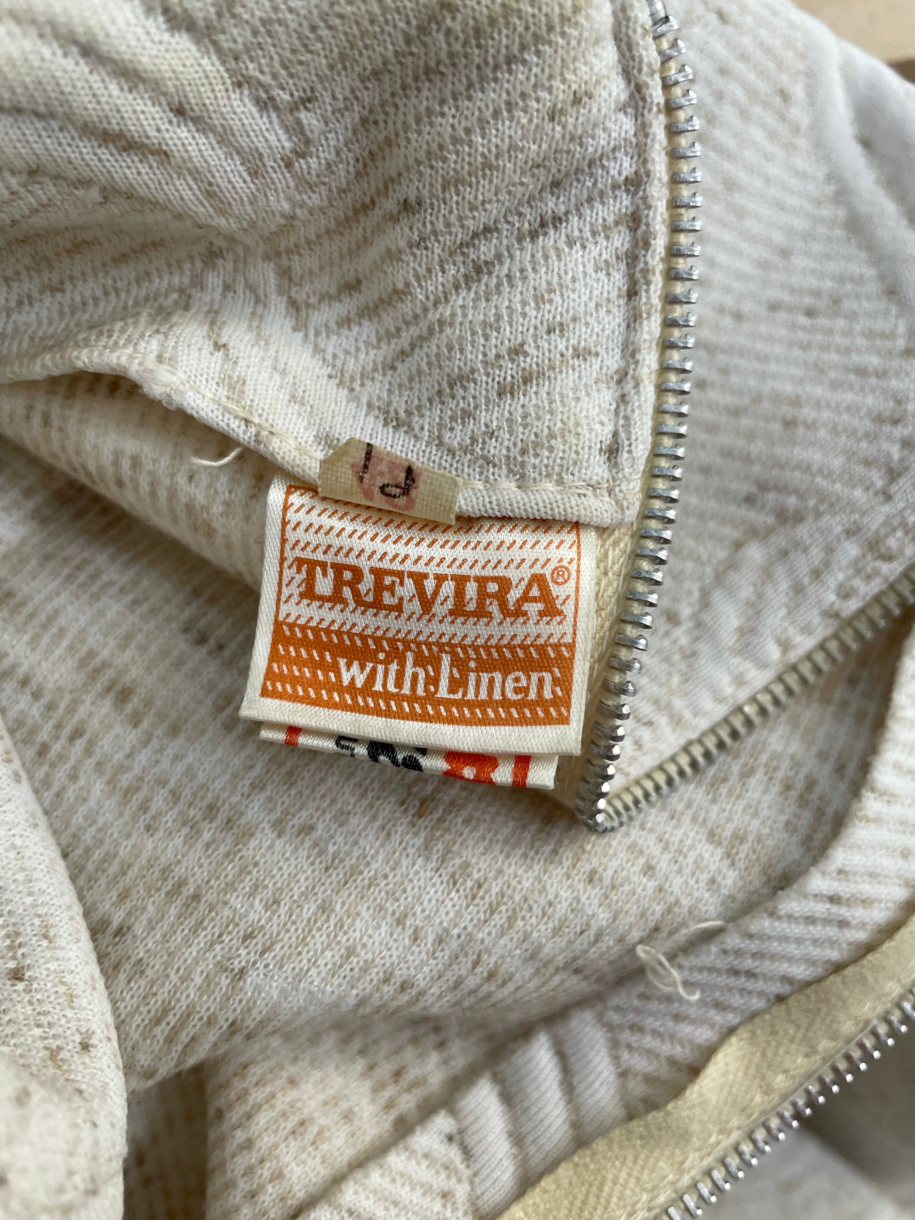 1960s Cream Short Sleeve Mod Mini Scooter Shift Dress - Size UK 12