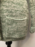 womens  vintage  Urban Village Vintage  urban village  St Michael  retro  pockets  knitwear  knitted  knit  green  cardigan  cardi  button  belted  belt  70s  1970s  12