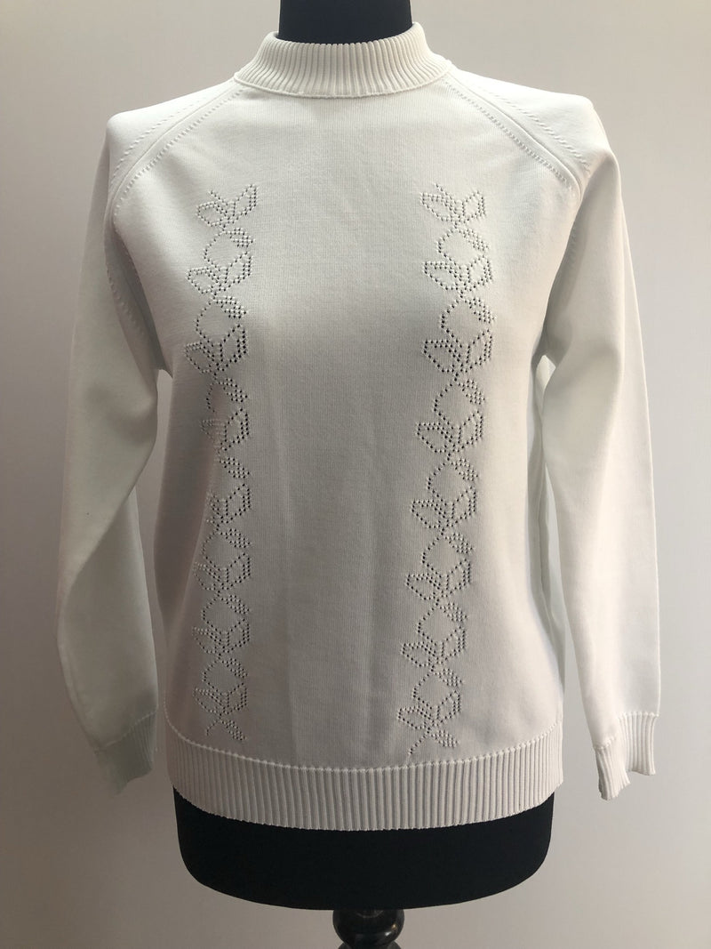 womens  white  vintage  Urban Village Vintage  urban village  MOD  long sleeve  knitwear  knitted  knit  jumper  60s  1960s  12