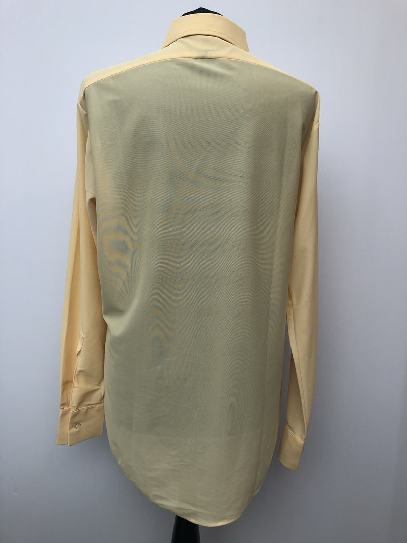 Yellow  womens  vintage  Urban Village Vintage  urban village  Shirt  retro  print  long sleeves  long sleeve  collar  big collar  70s  70  1970s  16