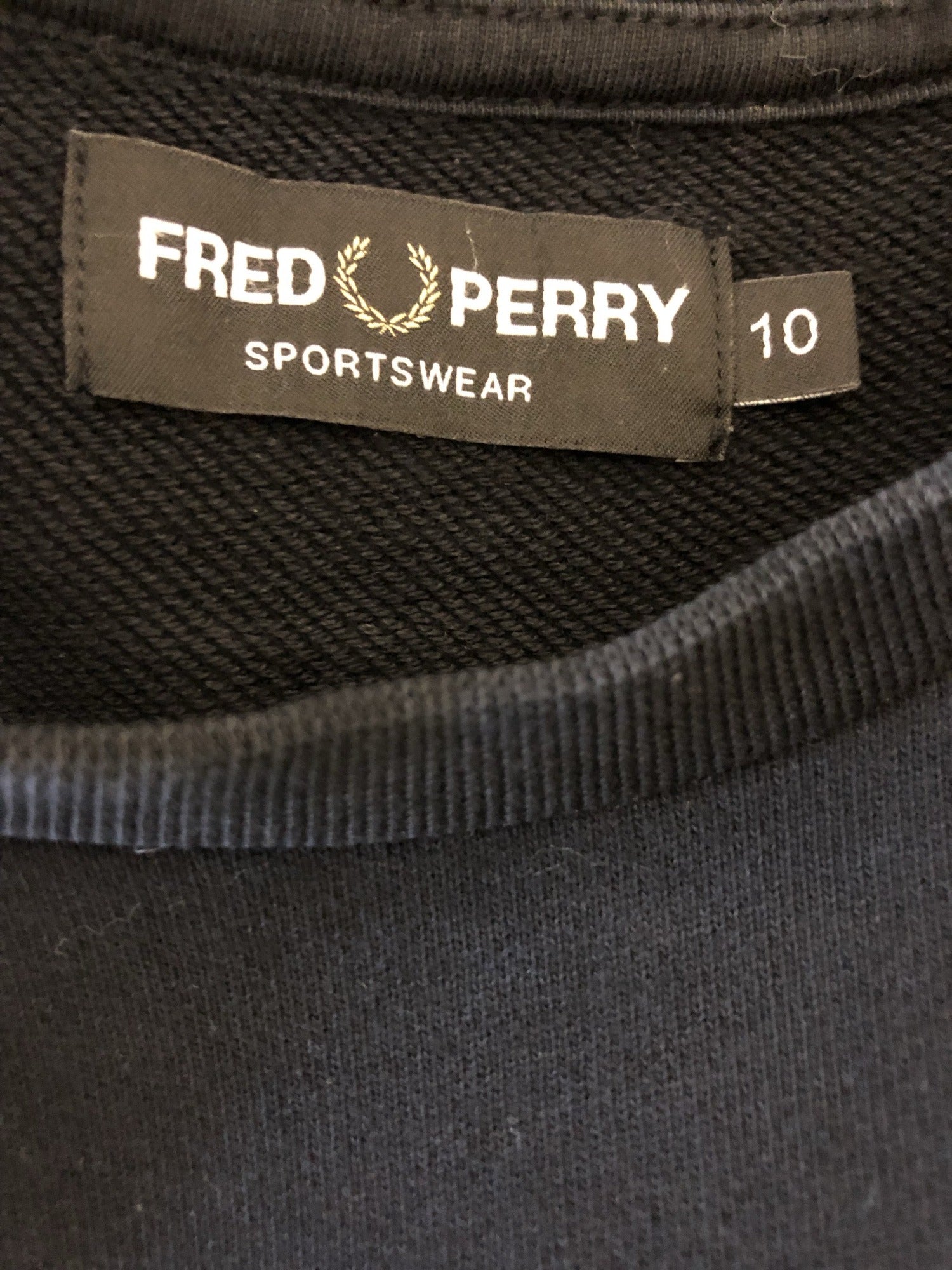 womens jacket  womens  vintage  Urban Village Vintage  urban village  top  sweater  retro  Fred Perry  embroidered logo  Embroidered  black  10