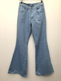 womens  W28  vintage  Urban Village Vintage  urban village  straight cut  retro  pockets  L32  jeans  jean  flares  denim  Cotton  blue  70s  70  1970s  10