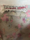 zip  womens  white  vintage  Urban Village Vintage  urban village  summer  Skirts  skirt  multi  floral  back zip  70s  70  6  1970s