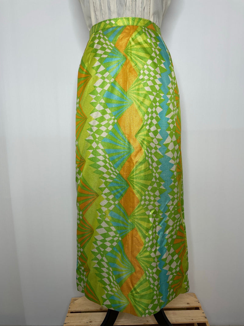 yellow  woodstock  womens  vintage  Urban Village Vintage  urban village  Skirts  skirt  psychedelic  psych  patterned  pattern  orange  multi  midi skirt  maxi skirt  maxi  long skirt  floral pattern  ethnic print  chequerboard  blue  acid  abstract  70s  1970s  12