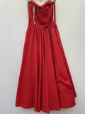 womens  vintage  Urban Village Vintage  urban village  summer dress  summer  straps  retro  Red  full lenth  full length  full circle  evening dress  elasticated  dress  Cotton  chelsea girl  70s  70  4/6  4  1970s