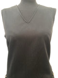 womens  vintage  v neck  Urban Village Vintage  urban village  slip on  pocket detail  mini dress  dress  black  8  70s  1970s