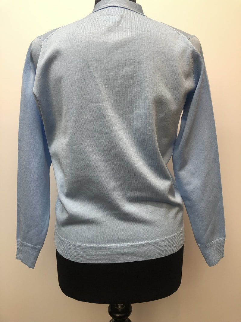 womens  vintage  Urban Village Vintage  Lightweight Knit  light knit  knitwear  knitted  knit  cropped  cardigan  blue  60s  1960s  12