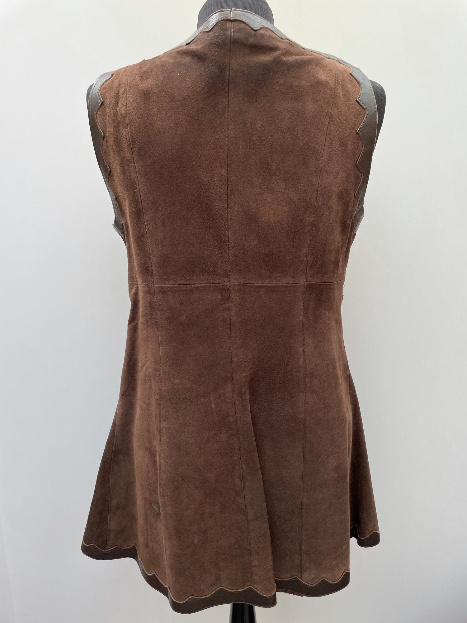 womens  waistcoat  vintage  Urban Village Vintage  urban village  Suede Jacket  Suede  sleevless  sleeveless  retro  red  medieval  Leather  Jacket  dark brown  buckles  brown leather  brown  70s  70  60s  1970s  1960s  10