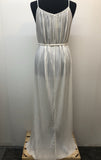 womens  white  vintage  Urban Village Vintage  summer dress  pleat detail  maxi dress  long dress  70s  1970s  12
