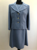 1960s Two Piece Dress and Cropped Blazer Jacket by Harella - Size  UK 14