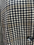 womens  vintage  Urban Village Vintage  urban village  square pattern  pockets  pocket  patterned  pattern  MOD  large check  front pockets  Cotton  collared  collar  checkered  checked  check pattern  check  cape jacket  Cape Coat  cape  button up  button front  button  brown  60s  1960s  14/16  14