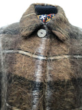 Welsh Wool Shop  vintage  Urban Village Vintage  tassle  tartan  poncho  fringed  fringe  check  cape  brown  Anna Davies  60s  1960s  10