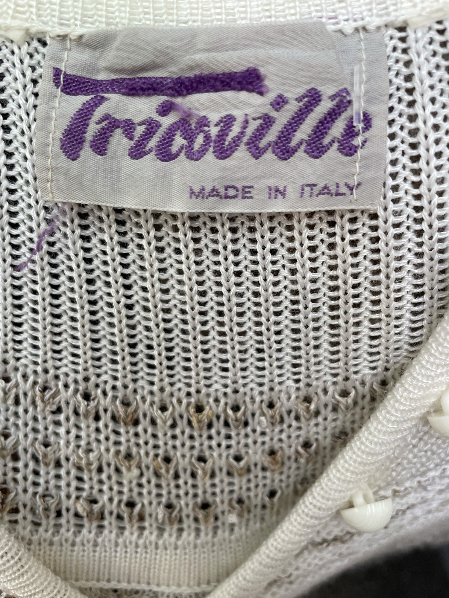 womens  white  vintage  Urban Village Vintage  urban village  tricoville  stretch fabric  sheer  semi sheer  patterned dress  patterned  maxi dress  maxi  long sleeve  light knit  knitwear  knitted  knit dress  knit  elasticated  dress  button up  button  8  70s  1970s