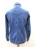 western  vintage  Urban Village Vintage  urban village  shirt  S  press stud  mens  denim style  denim shirt  denim  button fastening