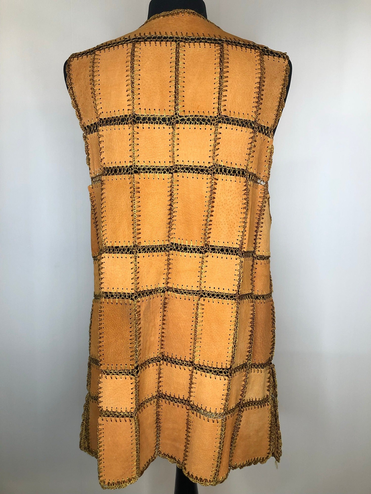 womens jacket  womens  waistcoat  vintage  Urban Village Vintage  urban village  Suede Jacket  Suede  sleevless  Patchwork waistcoat  patchwork  Jacket  festival  brown  70s style  16