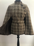 womens  Welsh Woollens  welsh wool  welsh  waist belt  vintage  Urban Village Vintage  tapestry  S  MOD  Eclipse  cape  brown  60s  1960s