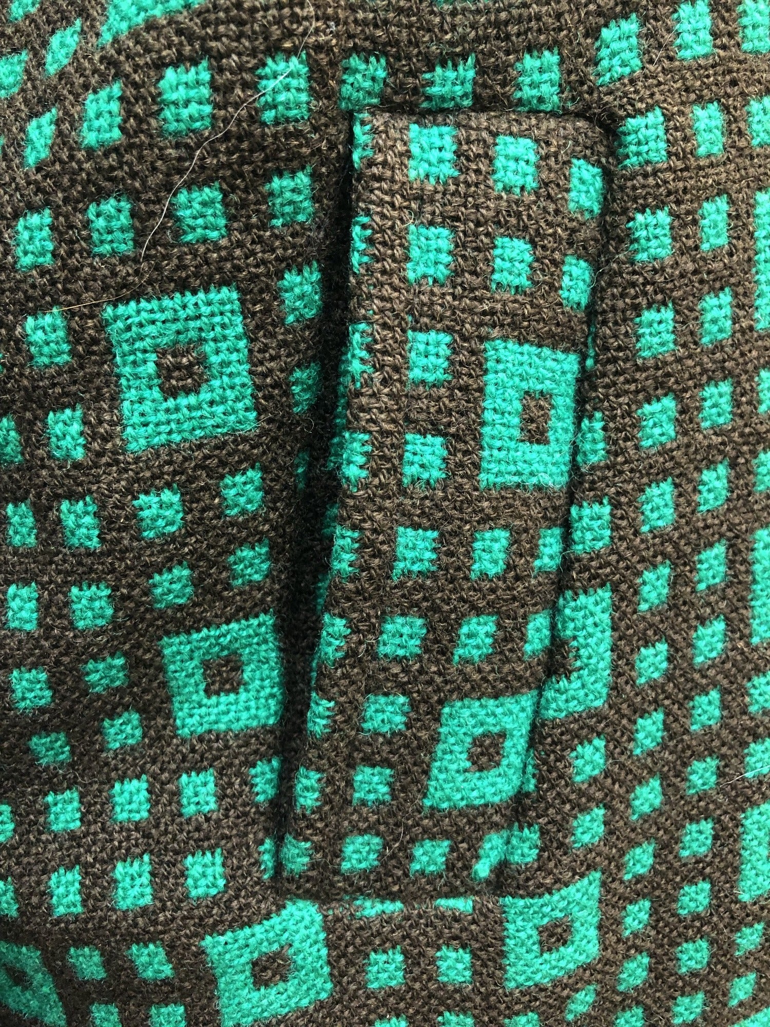 zip  womens  vintage  Urban Village Vintage  urban village  pockets  long sleeve  Jacket  hooded jacket  Green  brown  60s  1960s  14