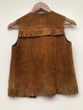 womens  waistcoat  vintage  Urban Village Vintage  urban village  Suede Jacket  suede fringing  Suede  sleevless  short  Jacket  fringing  fringed  fringe  festival  brown  70s  6