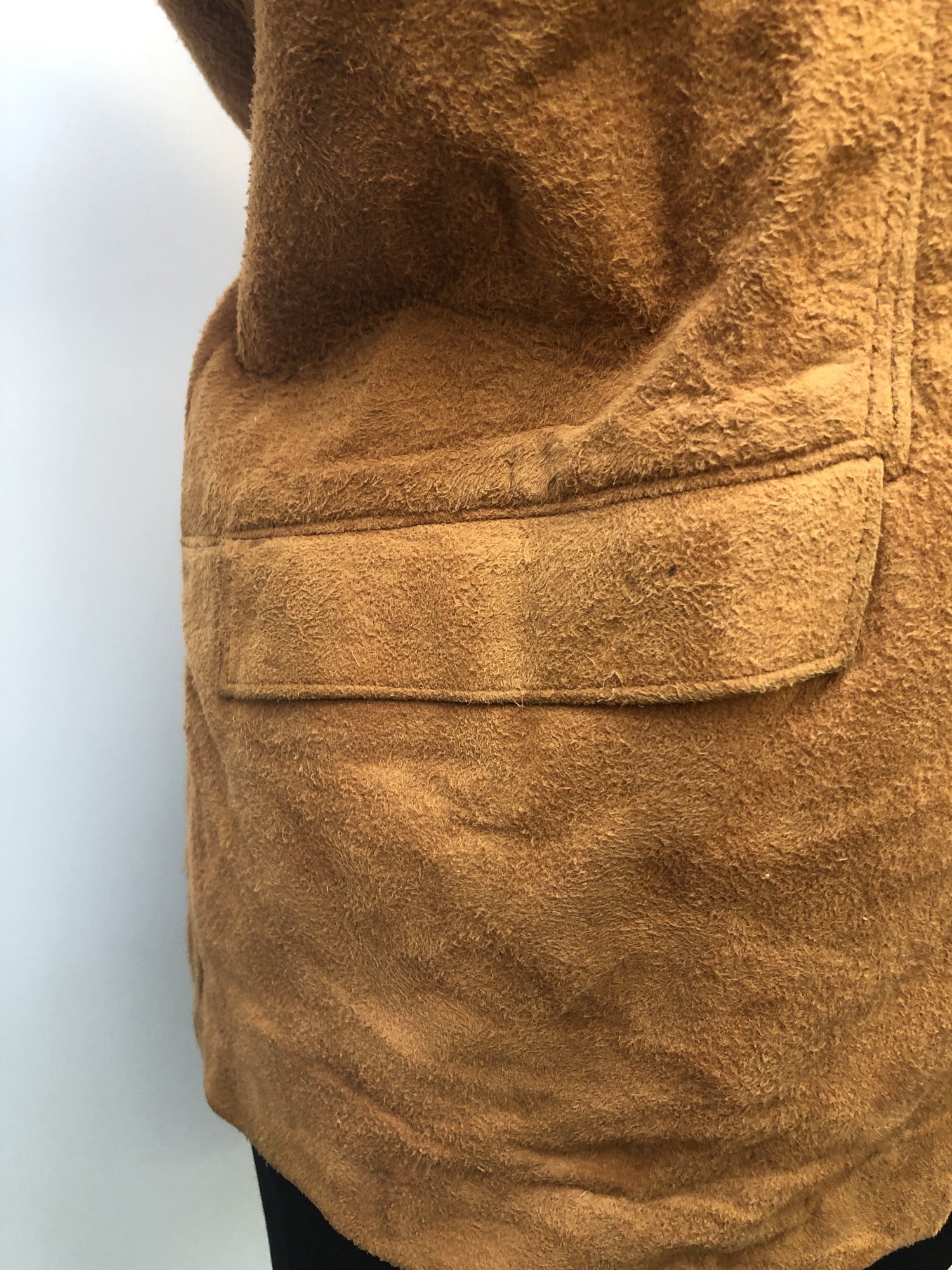 womens  vintage  Urban Village Vintage  urban village  Suede Jacket  Suede  pockets  long sleeve  Jacket  double breatsed  coat  brown  12