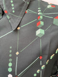 womens shirt  womens  vintage  Urban Village Vintage  urban village  spurs  shirt dress  Shirt  retro  long sleeve  Green  geometric  evening blouse  disco  decorative buttons  dagger collar  crop shirt  collared dress  collar  button down  button  blouse  big collar  70s  70  60s  1970s  1960s  12