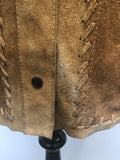womens  western  vintage  Urban Village Vintage  Suede Jacket  Suede  shirt  Jacket  dagger collar  Cowboy Shirt  brown  70s  1970s  10