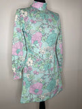 true vintage  zip back  womens  vintage  Urban Village Vintage  short dress  scooter dress  scooter  roll neck  pocket detail  pocket  pink  modette  MOD  mini dress  micro mini  long sleeve  Light Blue  Green  dress  Blue  60s  1960s  10