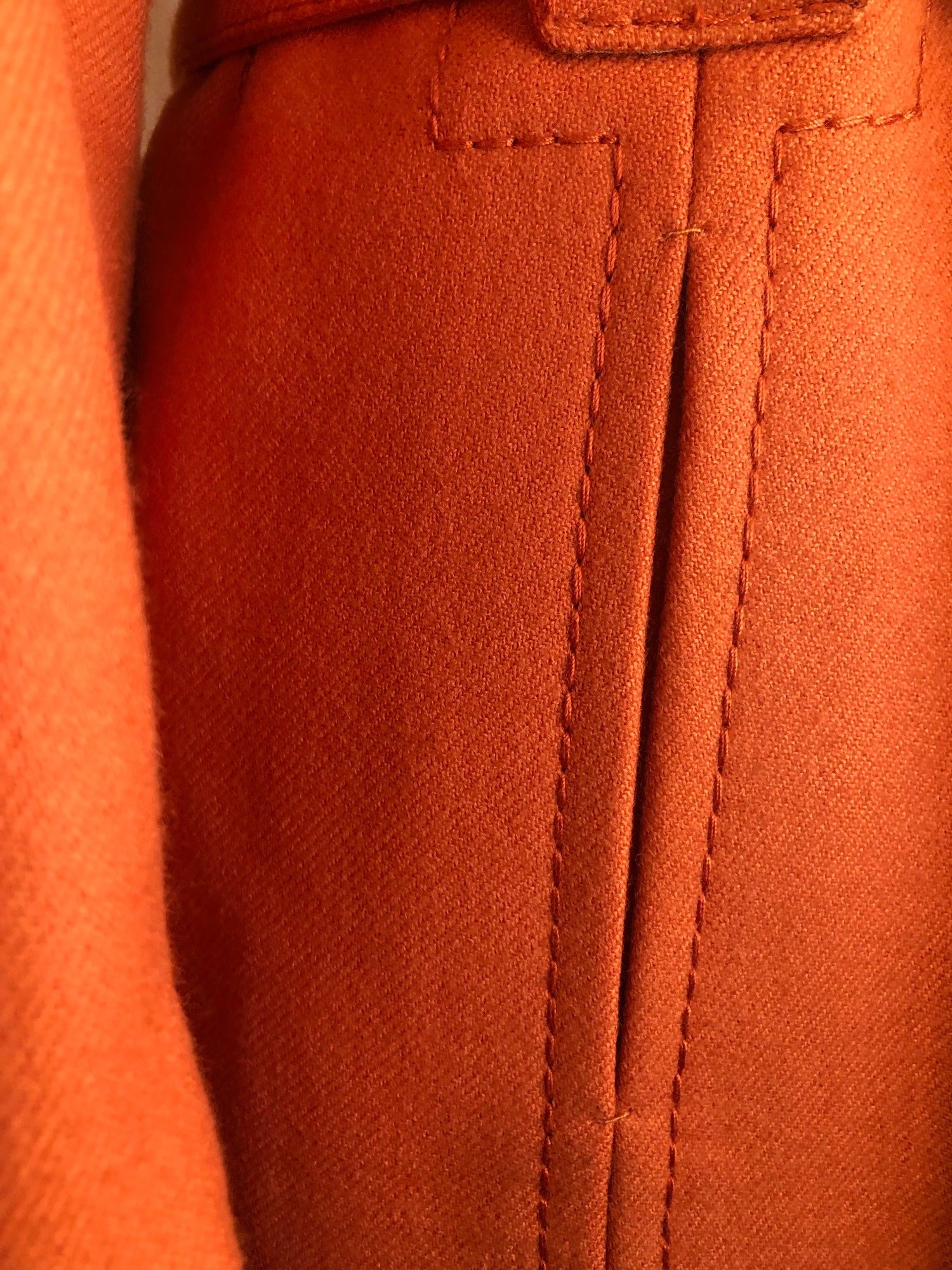 wool  womens jacket  womens coat  womens  vintage  Urban Village Vintage  urban village  retro  pure new wool  orange  mohair  fully lined  coat  autumnal  autumn  60s  1960s  10