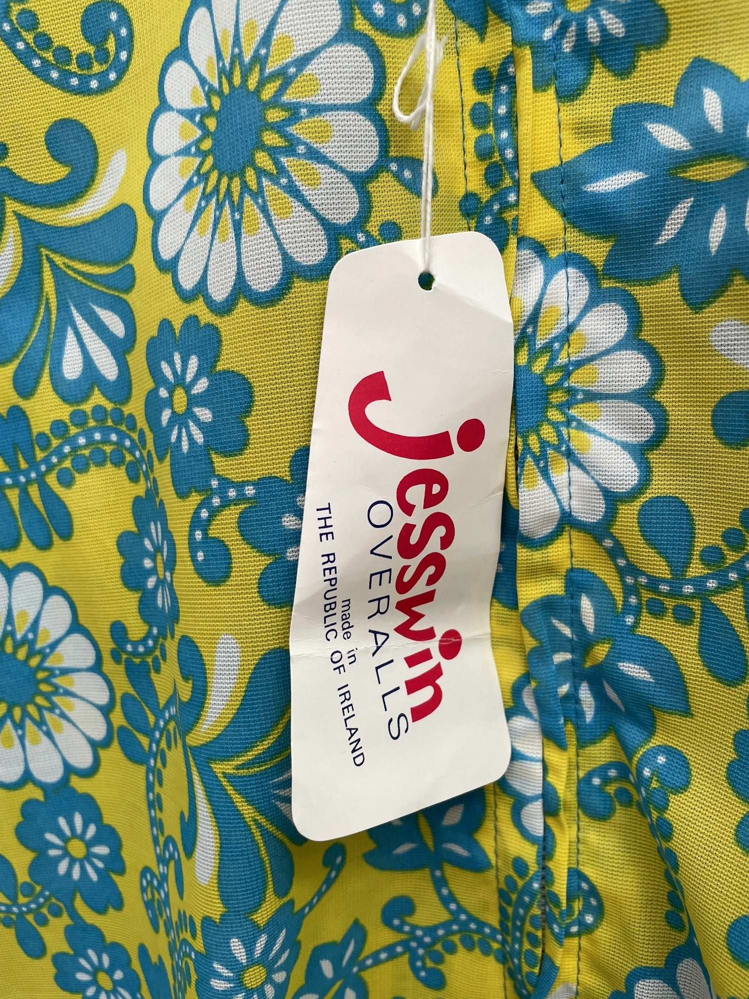 zip front  zip  Yellow  womens  vintage  Urban Village Vintage  urban village  summer top  summer dress  summer  retro  Paisley Print  paisley inspired  paisley  overalls  New old stock  MOD  midi dress  midi  long sleeve  jesswin  high neck  floral print  floral dress  floral  dress  deadstock  cuffs  collared dress  collared  collar  blue  60s  1960s  14