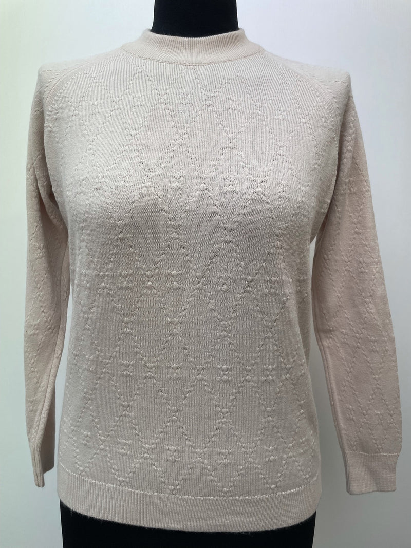 womens  winter  vintage  Urban Village Vintage  urban village  sunbeam  retro  long sleeves  Long sleeved top  long sleeve  knitwear  knitted  knit  jumper  high neck  embroidery detail  Embroidered  elasticated  60s  1960s  12