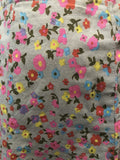 zip  womens  white  vintage  Urban Village Vintage  urban village  summer  Skirts  skirt  multi  floral  back zip  70s  70  6  1970s
