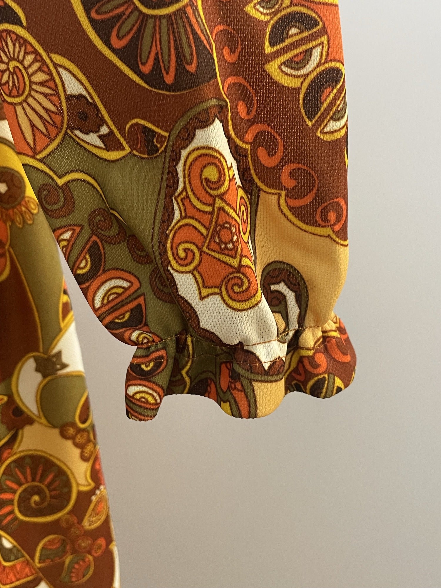 womens  vintage  Urban Village Vintage  urban village  turtle neck  tent dress  scooter dress  scooter  roll neck  retro  psychedelic  psych  orange  modette  MOD  long sleeve  high neck  green  dress  brown  autumn  60s  1960s  12  10-12  10