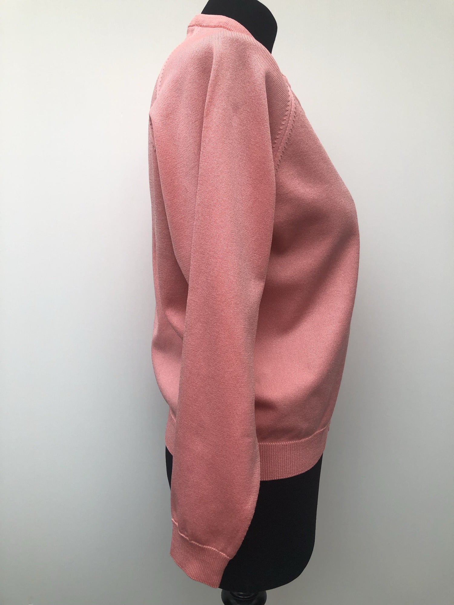 womens  vintage  Urban Village Vintage  urban village  stitch detailing  stitch detail  shortcut  retro  pink  long sleeve  light knit  knitwear  knitted  knit  cardigan  60s  1960s  12