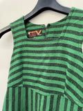 zip  womens  vintage  Urban Village Vintage  urban village  summer dress  summer  sleevless  retro  pockets  hippie  Green  Cotton  black  70s  70  60s  6  1970s  1960s