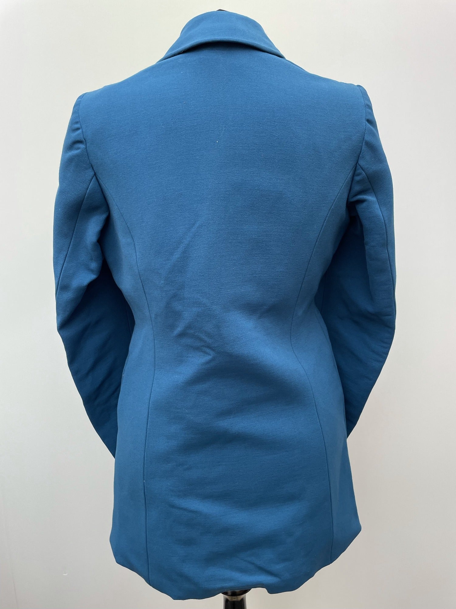 womens  vintage  Urban Village Vintage  urban village  pockets  Pindi Sports  NOS  MOD  made in england  long sleeve  Jacket  double breasted coat  double breasted  deadstock  collar  coat  button down  button  blue  big collar  60s  1960s  10