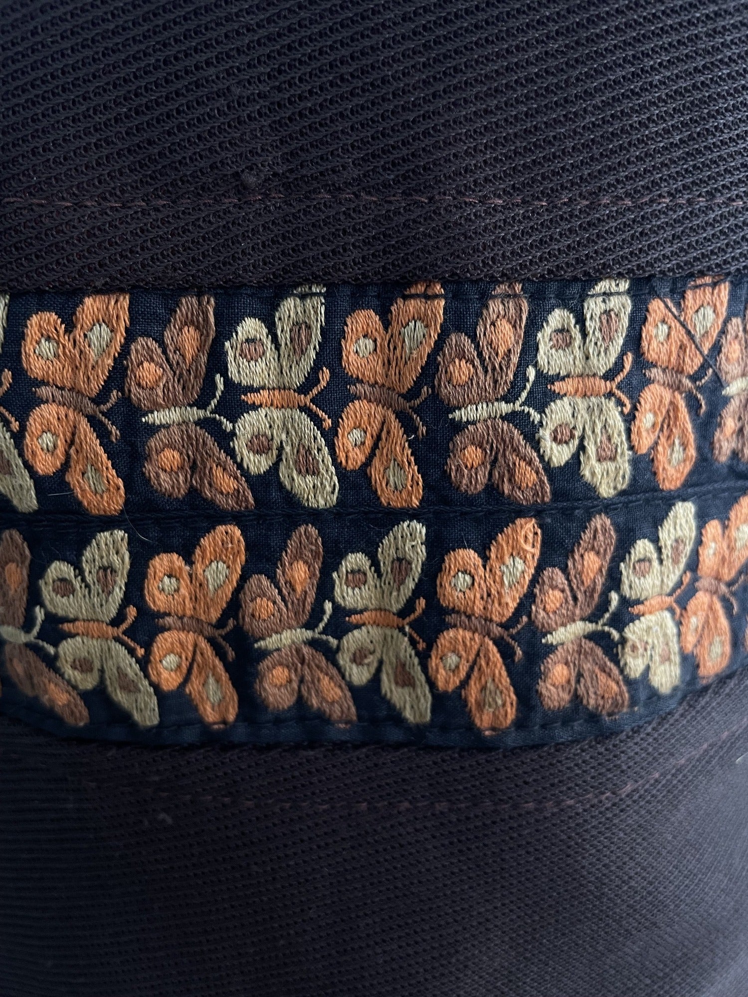 zip back  womens  vintage  Urban Village Vintage  short dress  scooter dress  scooter  modette  MOD  mini dress  micro mini  embroidery  dress  dolly dress  dolly  butterfly  brown  A-line  8  60s  1960s