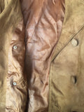 womens  vintage  Urban Village Vintage  urban village  Suede Jacket  Suede  pockets  long sleeve  Jacket  double breatsed  coat  brown  12
