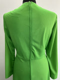 womens  vintage  Urban Village Vintage  urban village  studio 54  party dress  party  new year  maxi dress  long length dress  green  glittery  glitter  dress  disco dress  disco  deadstock  christmas  70s  1970s  10