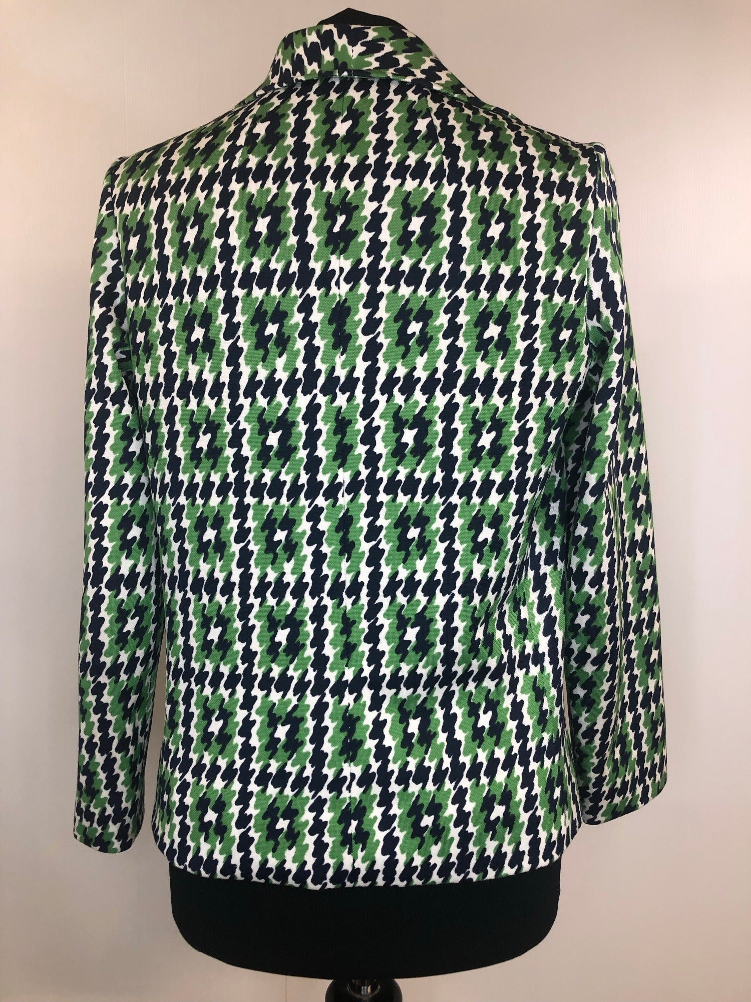 womens  white  vintage  top  print blouse  multi  green  Blue  blouse  beagle collar  70s  1970s  12