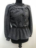 1970s Lurex Disco Blouse by Warwick Model - Size 10