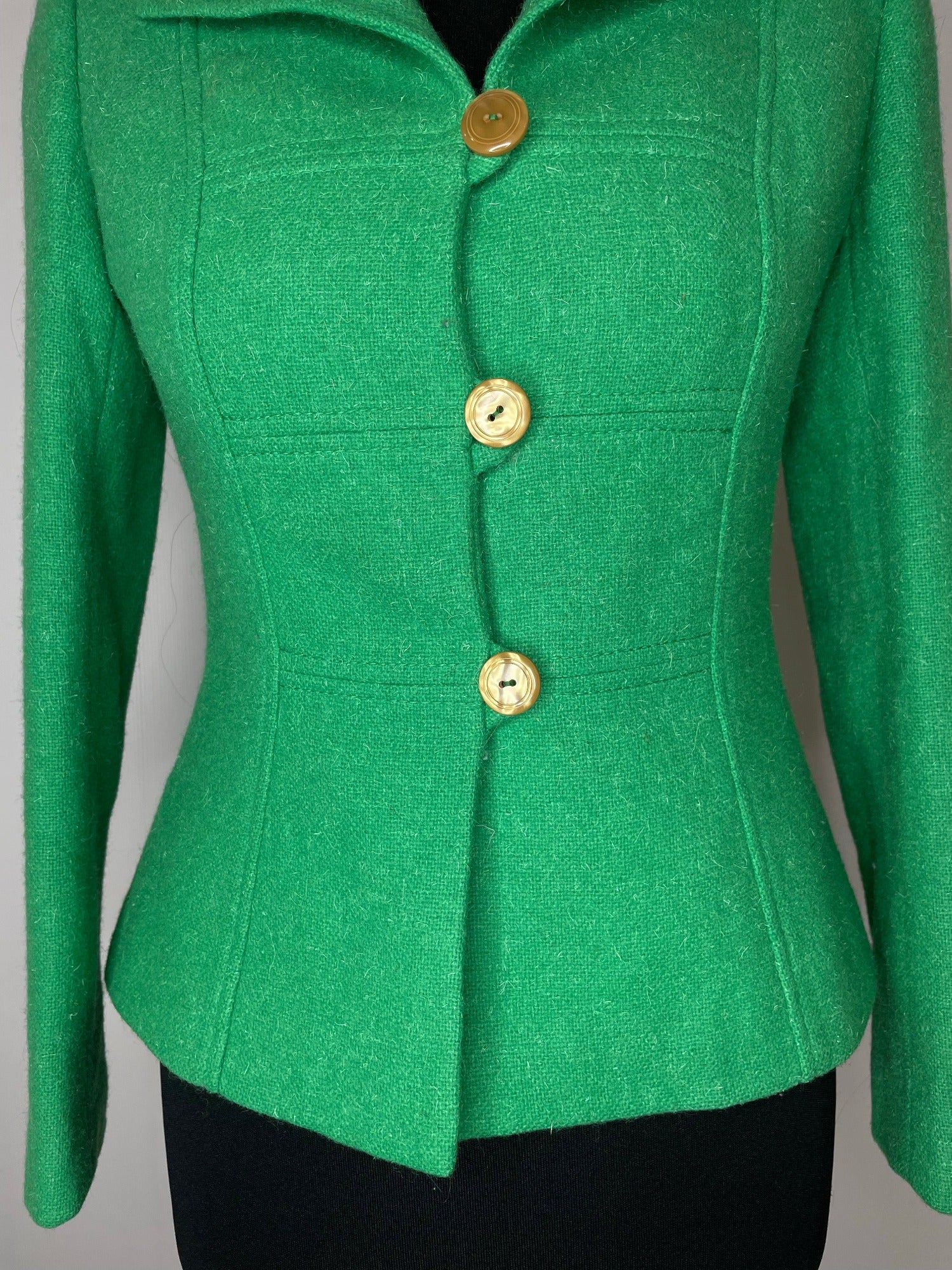 wool jacket  wool  womens  windsmoor  vintage  Urban Village Vintage  suit jacket  jacket  Green  fitted  autumnal  autumn  6  1970s