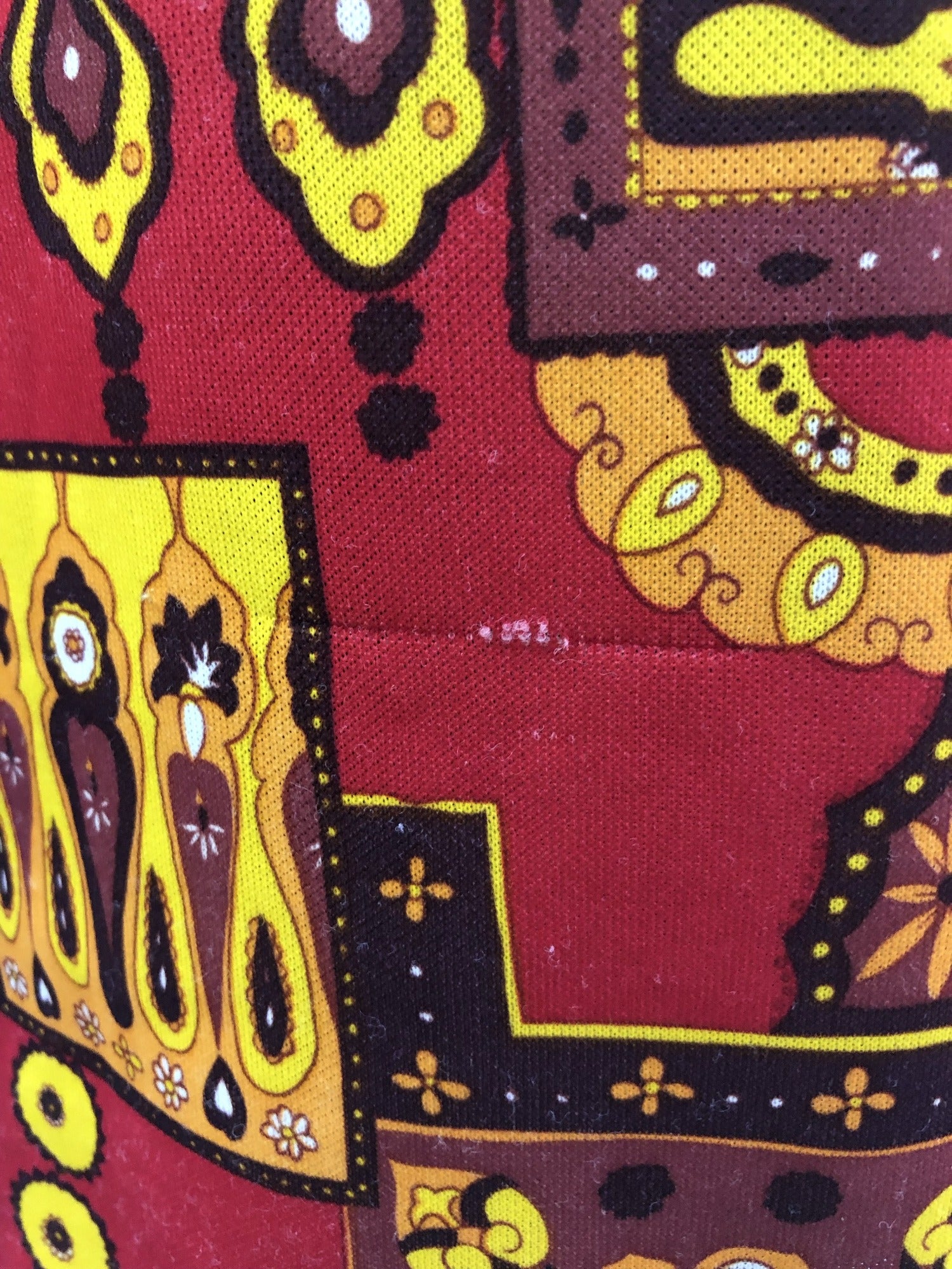 womens  vintage  Urban Village Vintage  urban village  red  long sleeves  long sleeve  hippy  hippie  floral print  floral  collar  boho  bohemian  blouse  autumnal  autumn  70s  70  1970s  12