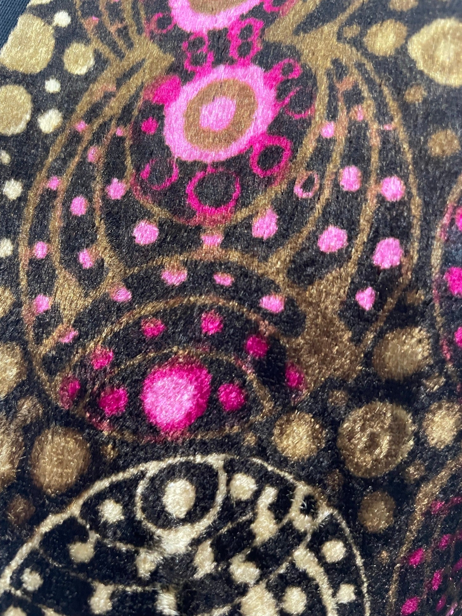 zip back  woodstock  womens  vintage  velveteen  velvet  Urban Village Vintage  psychedelic  psych  hippy  hippie  dress  black  8  70s  1970s
