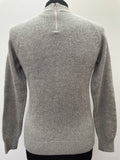zip back  zip  womens  vintage  Urban Village Vintage  urban village  Silver  Long sleeved top  long sleeve  light knit  knitwear  knitted  knit  jumper  high neck  elasticated  crew neck  back zip  60s  1960s  10