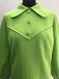 womens  vintage  Urban Village Vintage  MOD  mini dress  Green  dress  back zip  60s  1970s  1960s  14