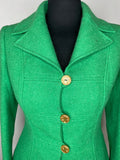 wool jacket  wool  womens  windsmoor  vintage  Urban Village Vintage  suit jacket  jacket  Green  fitted  autumnal  autumn  6  1970s