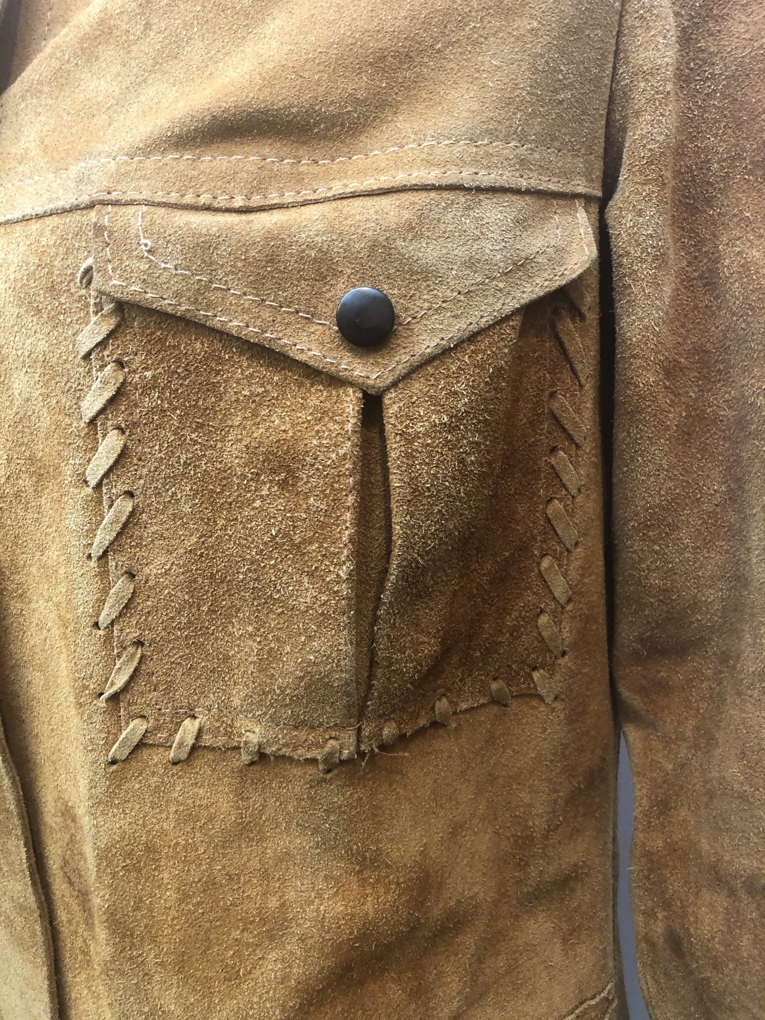 womens  western  vintage  Urban Village Vintage  Suede Jacket  Suede  shirt  Jacket  dagger collar  Cowboy Shirt  brown  70s  1970s  10