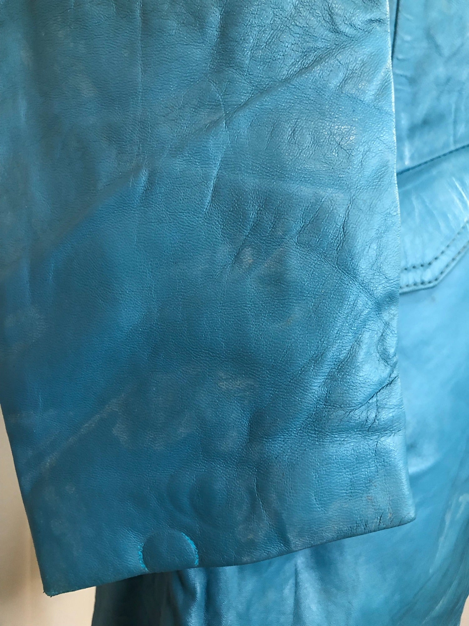 womens coat  womens  vintage  Urban Village Vintage  Suede Court  MOD  Leather Coat  leather  jacket  coat  blue  60s  1960s  10