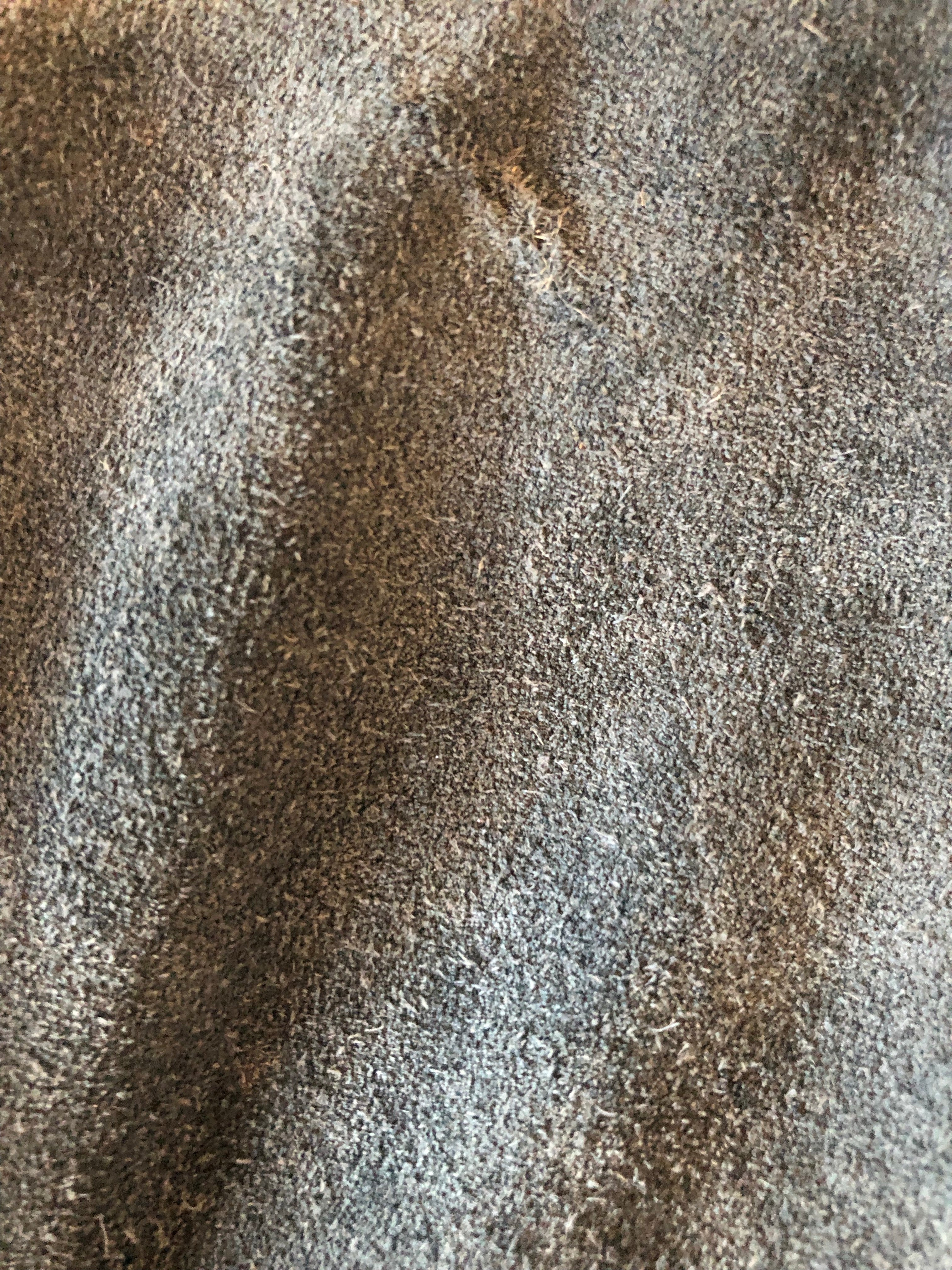 1970s Suede Knee Length Skirt in Blue - Size 8