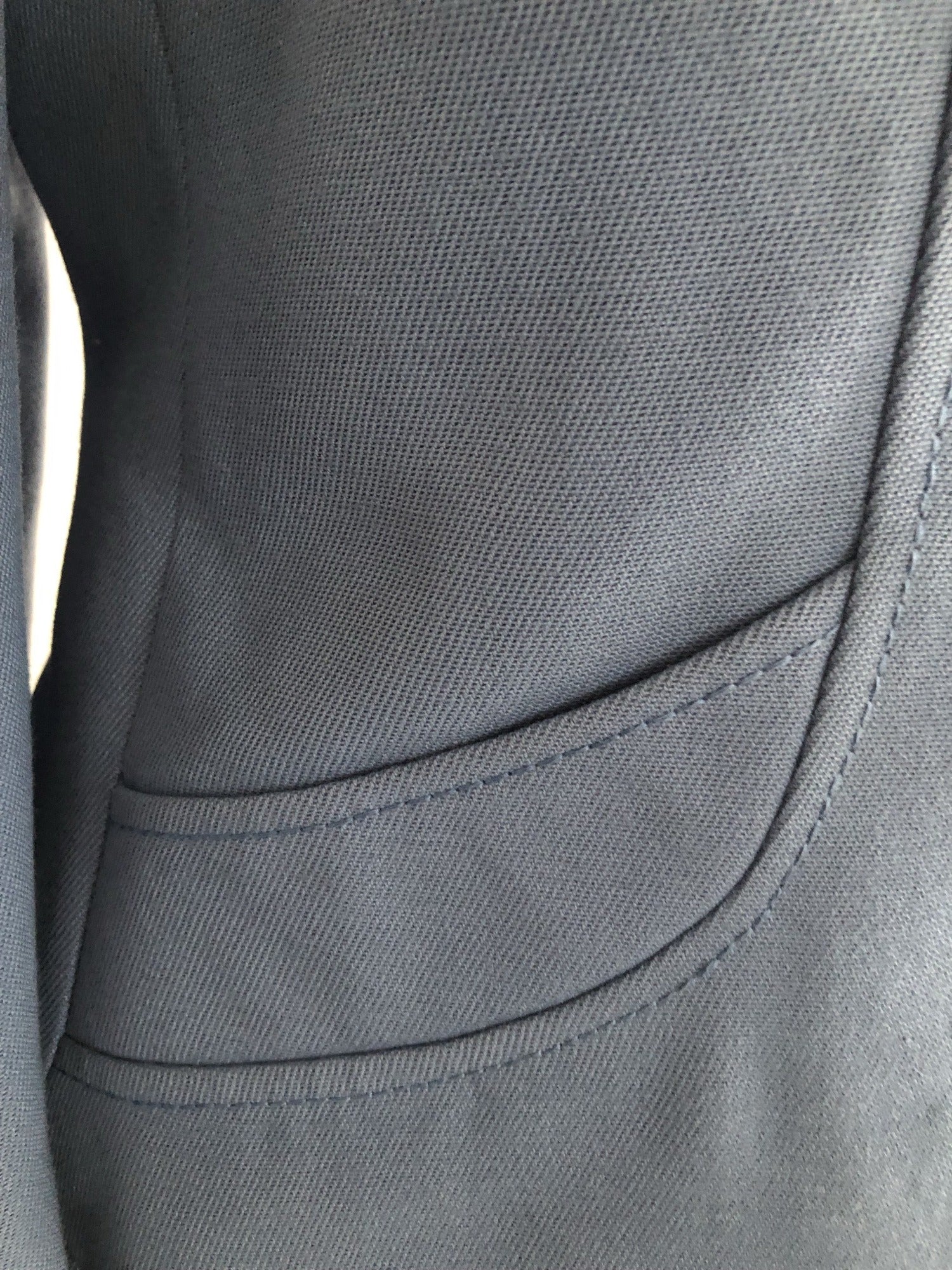 womens jacket  womens  vintage  Urban Village Vintage  urban village  polyester  MOD  Light Blue  Harella  decorative pockets  crop jacket  button up  button front  button fastening  blue  blazer jacket  Blazer  60s  60  1960s  1960  14