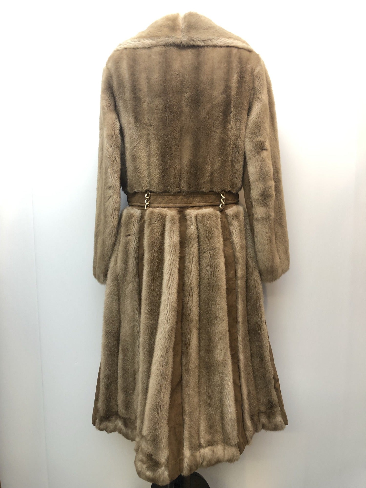 womens jacket  womens coat  womens  Winter Coat  vintage  Urban Village Vintage  urban village  Suede Jacket  Suede detail  Suede  sleeve  MOD  lining  Jacket  faux fur  faux collar  collar  brown  Belted waist  beige  70s  70  1970s  12